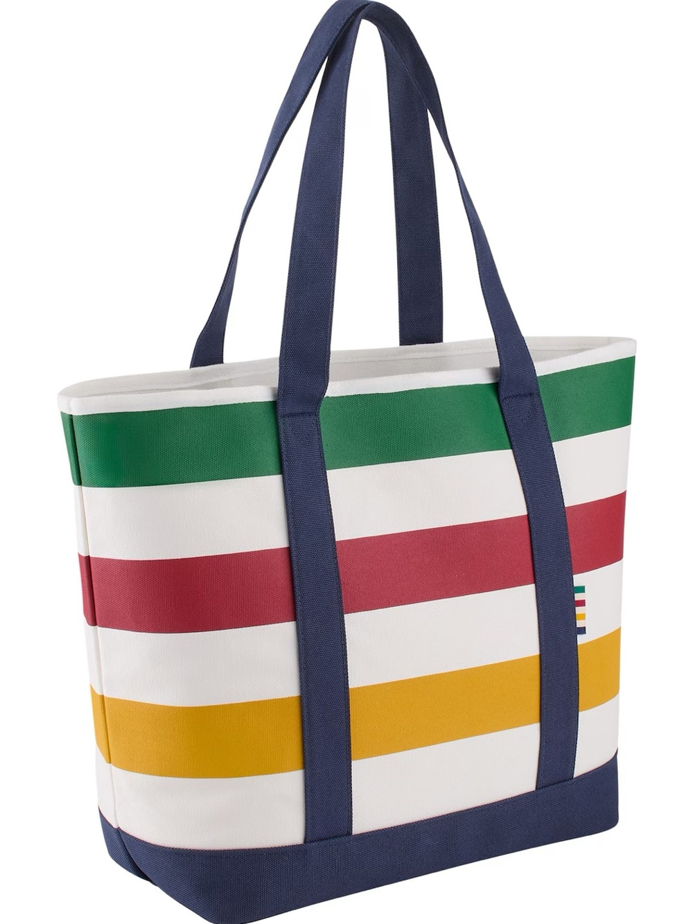 NEW Hudson’s Bay Stripes Signature Canvas Tote – Navy – 40L